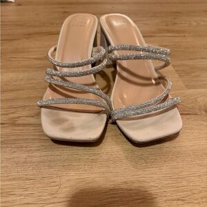 a new day Silver Strappy Heels